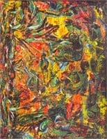 Abstract Painting after Jackson Pollock.