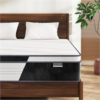 Queen 10 Inch Hybrid Firm Mattress in a Box