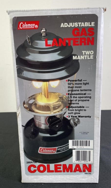 Coleman Two Mantle Gas Lantern - NIB