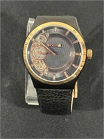 MENS FOSSIL WATCH, LEATHER BAND