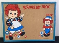 Raggedy Ann & Andy Cork Board