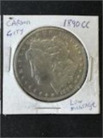 1890 CARSON CITY MORGAN SILVER DOLLAR