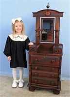 Child's Victorian Walnut Dresser Wabash, IN