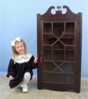 Chippendale Style Child's Corner Cabinet, C. 1880