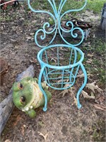 ADORABLE PLANTER HOLDER CHAIR, FROG STATUE &MORE