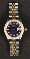 Rolex Ladies 18K & Steel Watch w/ Diamonds