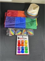 Rainbow Flag, Bag Clips, Hat & Ornaments