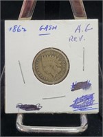 1862 INDIAN CENT COPPER NICKEL