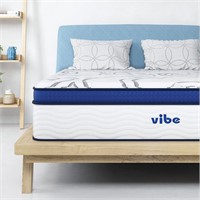 Vibe 12-Inch Hybrid Mattress  Full  White