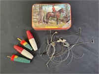 Vtg. Tackle In Canadian Mountie Riley’s Toffee Tin