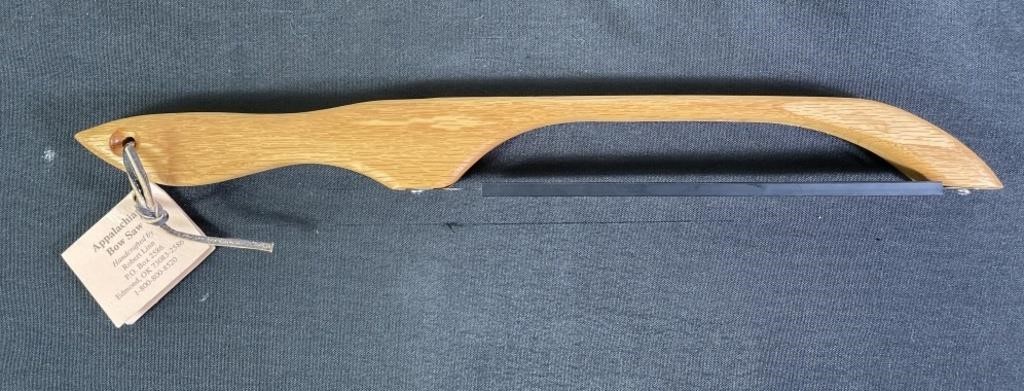 Handcrafted Oak Appalachian Bow Saw - NEW