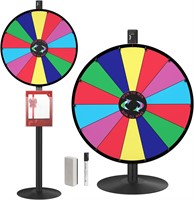 24 Inch Spin Prize Wheel  14 Slots