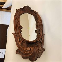 French Carved Mirror Sconce