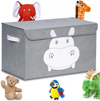 Set of 4 Hippo Toy Storage Box 16x12x10