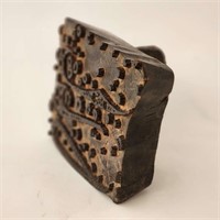 Antique Carved Wood Printing Block
