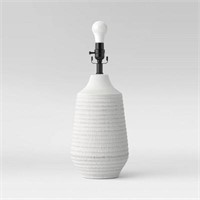 8.5 Large Textured Ceramic Lamp with LED