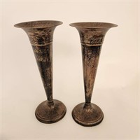 P.S. Co Weighted Sterling Flared Vases