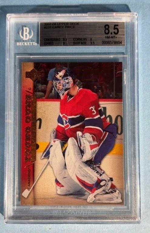 2007/08 Carey Price Young Guns Rookie graded 8.5