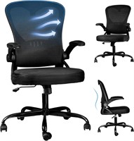 High Back Mesh Office Chair with Wheels  Black