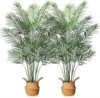 6ft Artificial Palm Tree in Seagrass Basket