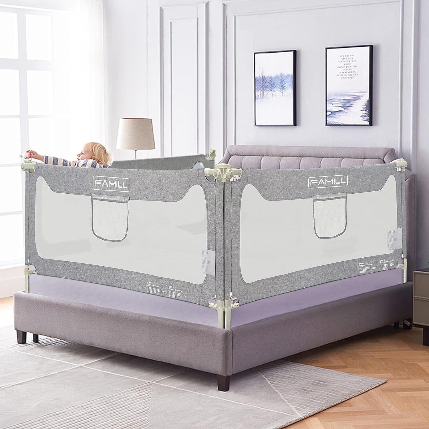 ONE Grey Bed Rail for Toddlers