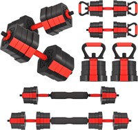 VIVITORY Dumbbell Set  44-66 Lbs 66LB RED