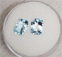 Blue Topaz Faceted Gemstones
