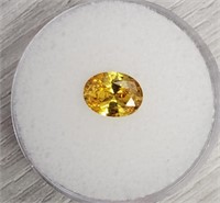 Yellow Sapphire Faceted Gemstone