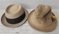 (2) Fedora Hats