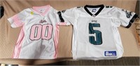 Lot of 2 Philly Eagle Jerseys, Childs S & M