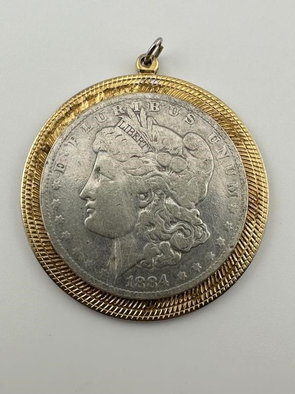 1884 Morgan Silver Dollar Pendant