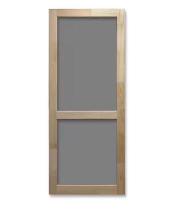 32-in x 80-in Wood Screen Door
