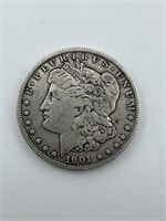 1901 O Morgan Silver Dollar