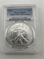 2011 PCGS MS69 American Eagle Silver