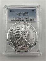 2014 PCGS MS69 American Eagle Silver
