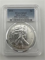 2016 PCGS MS69 American Eagle Silver