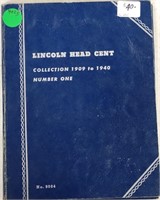 1909-1940 LINCOLN HEAD CENT BOOK