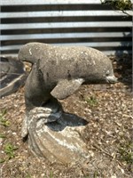 Dolphin cement statue