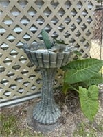 Beautiful bamboo inspired cement planter