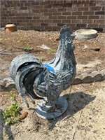 Tin Rooster yard art