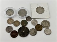 Selection of Foreign and US Coins