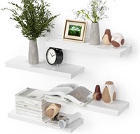 White Floating Shelves  Wall 4 Sets  16.5*5.7 inch