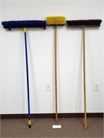 2 Push Brooms and Deck Brush (No Ship)