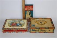 2 Cigar Boxes & Cream Extractor in Box
