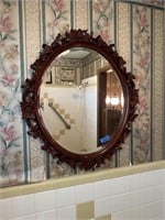 Carved Wood Frame Mirror