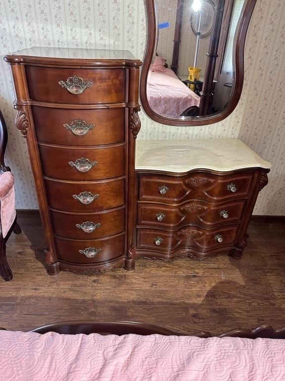 Pulaski Chesser With Marble Top
