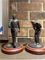 Pair of Danbury Mint Arnold Palmer statues