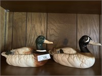 Collection of ceramic ducks home accents