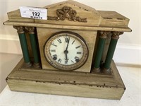 Antique mantle clock with  2 keys