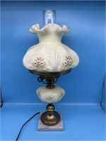Fenton Hand Painted Signed Lamp